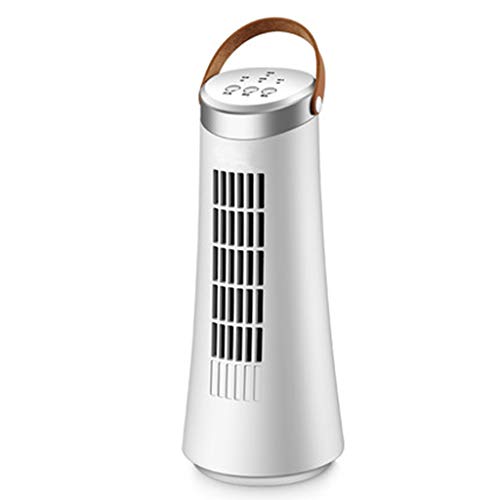 Clim mobile Tour De Ventilateur Mini-ordinateur De Bureau Ventilateur De Table Sans Feuille À 2 Vitesses Mute