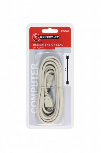Preisvergleich Produktbild Connect-It USB-Verlängerungskabel 3m Kabellänge (ca.)
