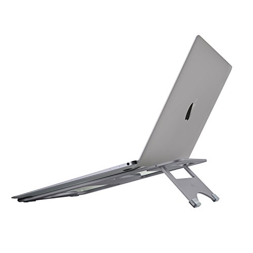 NATOL Soporte para Portátil de Aluminio,12"-15.6" Portátil Plegable y Soporte Portátil con Diseño Minimalista y Estable para iPad, MacBook Air y otro Portátil para Computadora Portátil
