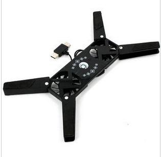 USB Laptop PC Cooling Cooler Pad Folding 2 Lüftern