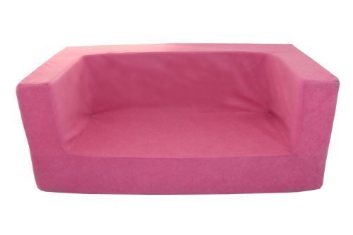 Children's Double Foam Sofa Replacement Slip COVER ONLY in Pink.