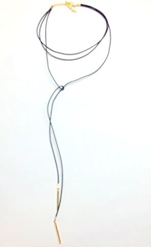 Sempre London "The Royal Designer Piece" High Quality Leather Cord 18k Gold Plated Necklace.... For those Royal Looks....