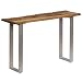 Produktbild Festnight Konsolentisch | Holz Konsole Ablagetisch | Retro Industrial Flurtisch | Bahnschwellenholz und Stahl 120 x 35 x 76 cm