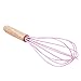 Produktbild SEVENHOPE Silikon Mixer Schneebesen Holz Komfortable Griff Schneebesen Ei Mixer Milchshake Creme Stiring Kochen werkzeuge Küchenhelfer (Rosa)
