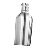 PORTÁTIL: Growler con tapa abatible permite verter fácilmente su bebida favorita, caliente o fría.