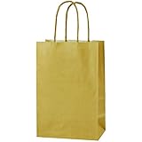 Thepaperbagstore 10 Or Super Petits Sacs en Papier avec poignées