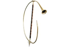 Battle-Merchant Cornu, römisches Horn aus Messing Historisches Blasinstrument Musikinstrument LARP Wikinger Mittelalter