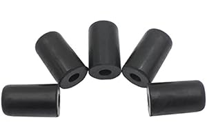 ALOMEJOR Cello Endpin TIPP, 5 Stücke Cello Protector Gummi Endpin Tip Cap Protector rutschfeste Matte für Cello Teile Ersatzspitze