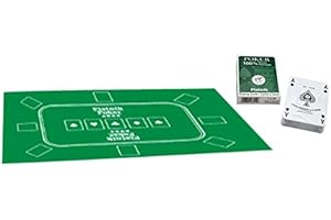 Vier Treff Piatnik Pokerauflage inkl. Piatnik Plastic Poker Economy (reg. Index)