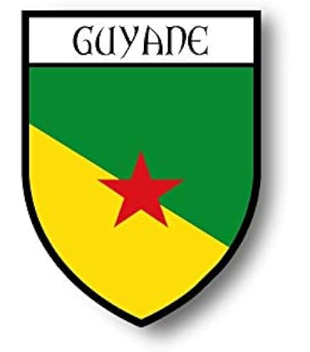 Autocollant Guyane 973 Akachafactory - 100x100mm - Vinyle Résistant
