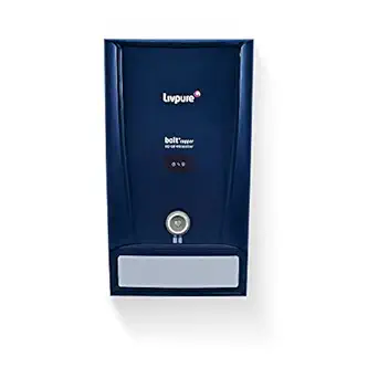 Livpure Bolt DX Ecocare with water saving Technology , Wall Mountable, RO+UF+Mineraliser+Copper, 7 L tank-Blue, 15 LPH Water Purifier for home