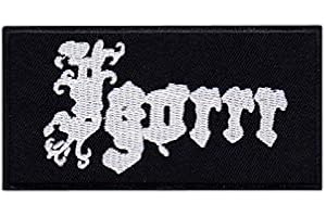 SIGITASTRADING Igorrr Gautier Serre Black Death Metal Barock Klas Écusson Patch en fer brodé sur accessoire