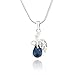 Mahi Valentine Rhodium Plated Montana Blue berry Marquise Pendant Made with Swarovski Elements for Women PS1194107RBlu RS.299.00