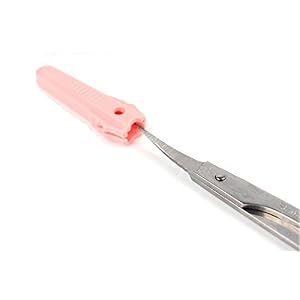 Welecom Curved Craft Scissors For Eyebrow Eyelash Extensions Stainless Steel-With Protective Case - Image 2