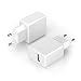 Produktbild KabelDirekt 5V / 2,4A / 12W 1 Port USB Ladegerät mit IDD Technologie (Intelligente Geräteerkennung) – voll kompatibel mit  Apple, Samsung, iOS, Android Geräten uvm. - weiß -  PRO Series