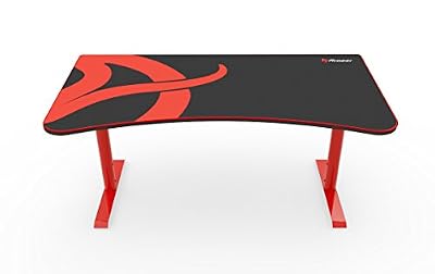 Arozzi Arena Bureau pour Gaming, Rouge, 160 x 82 x 75 cm