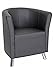 Produktbild Dreams4Home Schwerer Clubsessel 'Samo', Sessel, Loungesessel, Cocktailsessel, Bar, Club, Praxismöbel, anthrazit