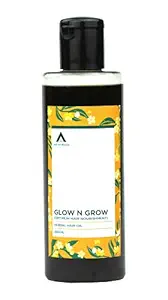 Age Ayurveda Grow N Glow Hair Oil 200 ml | Coconut based Hair Oil , Natural Hair Darkening Properties, Supports hair growth , reduces hair loss | Complete Hair Nourishment Herbal Hair Formula (Pack of 1)