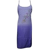 Indiatrendzs Women Western Wear Rayon Purple Summer Fancy Midi Dress 48"