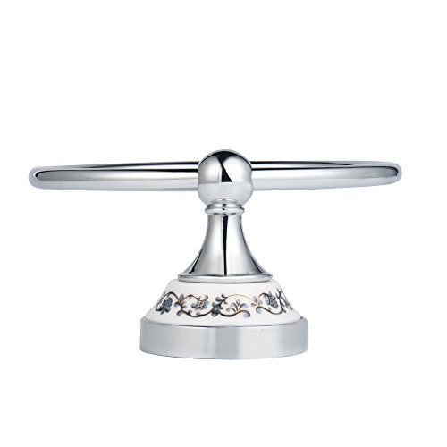 MUMENG Porzellan Series Metall Keramik Wand Handtuchring,19*16*8 cm - 6