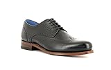 klassische herrenschuhe online  Gordon & Bros Herrenschuhe Levet 5428 Klassischer rahmengenähter Schnürhalbschuh mit Oxford Schnürung im Brogue Stil für Anzug, Business und Freizeit Schwarz (Torino Black Leather), EU 44