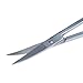 Well-Goal 1pcs VOV Ladies Curved Edge Eyebrow Hair Scissor Tone Makeup Tool---Silver