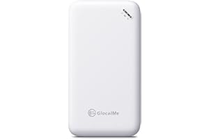 GlocalMe U20 UPP 4G Routeur Wi-FI Mobile, Disponible dans Plus de 140 Pays, Aucune Carte SIM requise, MIFI avec 1 Go de données globales et 8 Go EU données, Point d'accès International (Blanc)