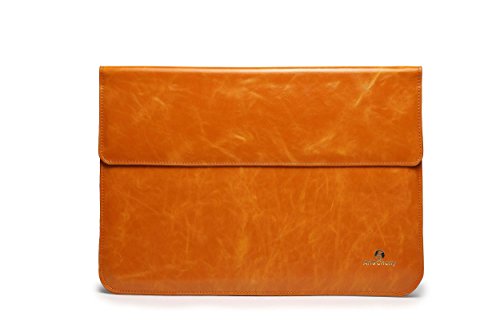 15 Zoll Schutzhülle / Tasche für Tablets und Notebooks bzw. Laptops aus feinstem Lederimitat mit Zusatzfächern und weichen Innenfutter für Apple MacBook Pro RETINA15″, Dell Latitude, MSI Gaming Book, Schenker Slim-Serie, HP Elitebook + Chromebook, Gigabyte P-Serie Farbe brown (hellcoffee (dunkelbraun)) - 7