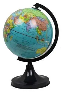 Perpetual Bliss Globe/World Globe/Political Globe|Education Globe/Home Decor|Return Gifts for Kids Birthday Party cm:14x14x21