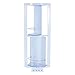 Produktbild MSV 140491 Schrank Badezimmer Hartglas/Stahl Blau 23 x 12 x 59 cm