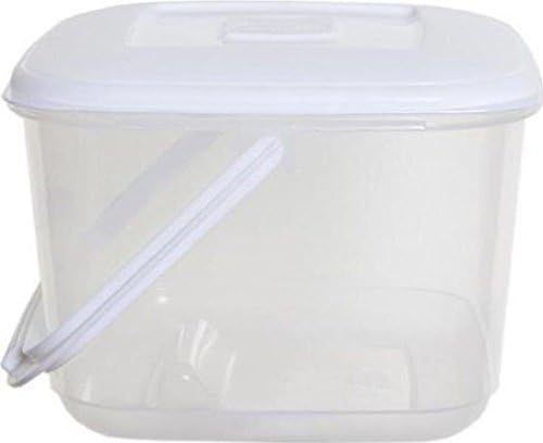 WHITEFURZE PLASTIC CANISTER FOOD STORER STORAGE CONTAINER WITH HANDLE 6L &amp; 10L (6.0 Litre)
