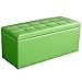 Produktbild Rechteckige Lagerung Osman Sofa Bank PU Leder Leder einfach zu Reinigen Größe: 120cm * 40cm * 40cm (Farbe : Green)