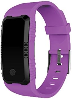 Fitness Tracker Watch H1 Heart Rate Blood Pressure Monitor Slot Wrist Waterproof Bluetooth Smart Watch,Gifts &amp; Toys for Kids (Purple)
