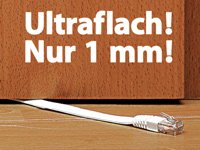 Fibrionic Network Solutions Netzwerk-Kabel Cat5e flach, weiß, 10m - 2