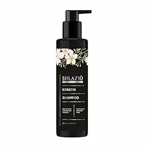 SHLAZIO Keratin Shampoo - For Dry, Dull & Frizzy Hair - Anti Breakage Volumizing Strengthening Hair Repair - Sulphate and Paraben Free 250 ml