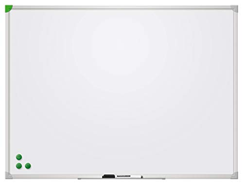 T-Ley Franken SC916080 pizarra! Line, marco de aluminio magnético con bandeja de rotuladores, 60 x 80 cm con pintura protectora,