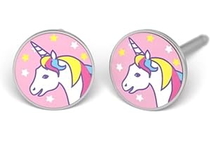 Studex First Stud Earrings Surgical Steel with Unicorn, Stainless Steel