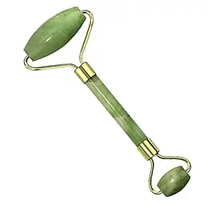 Wheezy Gemstone Jade Roller for Face, Eyes, Neck, Dark Circles; Skin Toning, Anti-Aging Facial Massager