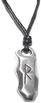 RAIDO Pewter Rune Stone Pendant (Protection Journeys travel)