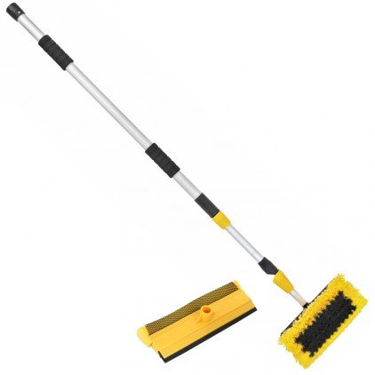 Balai brosse de lavage telescopique voiture 3m - Gris - OSE