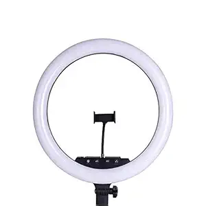 ICALL Presenting Big Size 18inch Ring Light Makeup 3200-5600K Photography 480 LED Lamp 18 Inch Ring Light Selfie Portable Flash Camera Ring Light (18inch Ring Light)