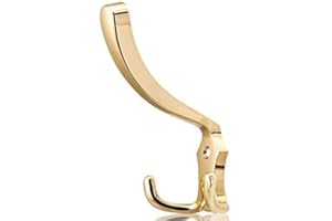 SOTECH SO-TECH® Moderner Mantelhaken Huthaken Lena Garderobenhaken lang Messingoptik poliert