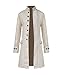 Produktbild Shaoyao Herren-Mantel Jacquard Stehkragen Trenchcoat Windbreaker Steampunk Praty Jacke Graben Outwear Weiß 2XL