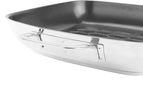 Rösle 13249 Grillpfanne, Edelstahl, Edelstahl/schwarz, 56.6 x 29.7 x 7.3 cm - 3
