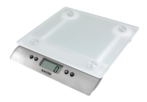 SALTER 1242 WHDR Elektronische Küchenwaage mit Glasplattform