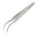 Produktbild Factory gebogen spitz zulaufender Edelstahl-Pinzette, gebogen, 125 mm