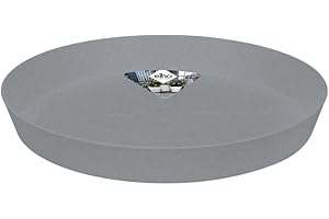 Elho Loft Urban Soucoupe Ronde 30 - Soucoupe pour Extérieur - Ø 30.2 x H 4.1 cm - Gris/Living Ciment