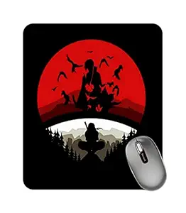 DarkBuck Anime Mouse Pad for Laptop Desktop PC Gaming Mousepads Rubber Base with Anti Skid Smooth Surface (22 cm x 18 cm) Naruto Itachi Uchiha Mousepad