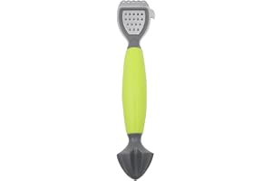 Alnicov Lemon Zester Bar Tool 3 i 1, Citrus, Lime Zester, Breamer och rivjärn med ett mjukt handtag, kompakt för enkel förvar
