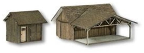 Preisvergleich Produktbild 66704 - NOCH - Scheunen-Set 2-teilig, Scheune + Geräteschuppen
